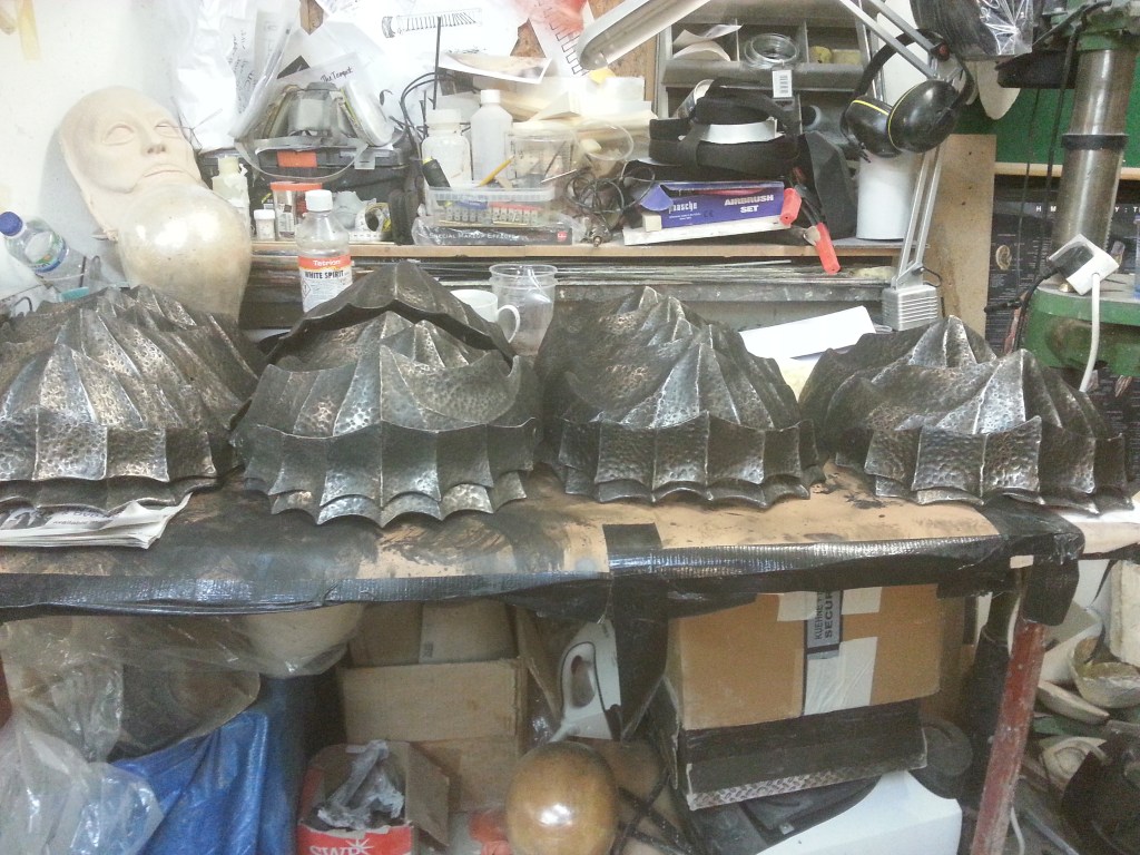 Body shoulder for a Spanish play, metal effect on polyurethane, Lead painter 2016 1