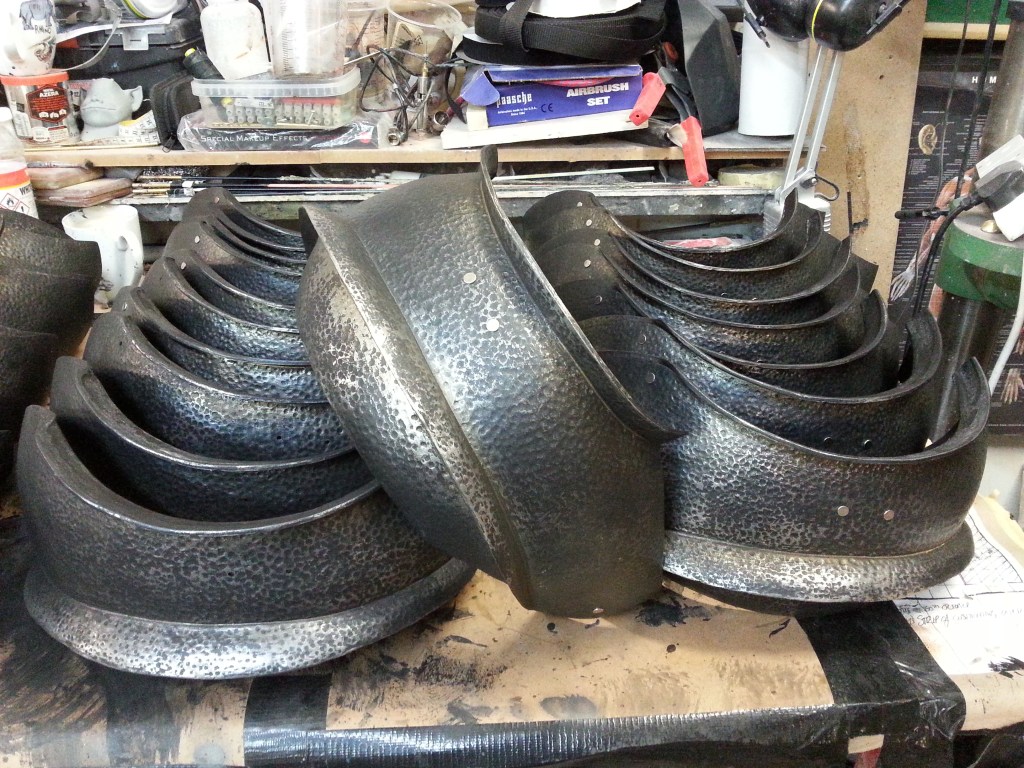 Body shoulder for a Spanish play, metal effect on polyurethane, Lead painter 2016