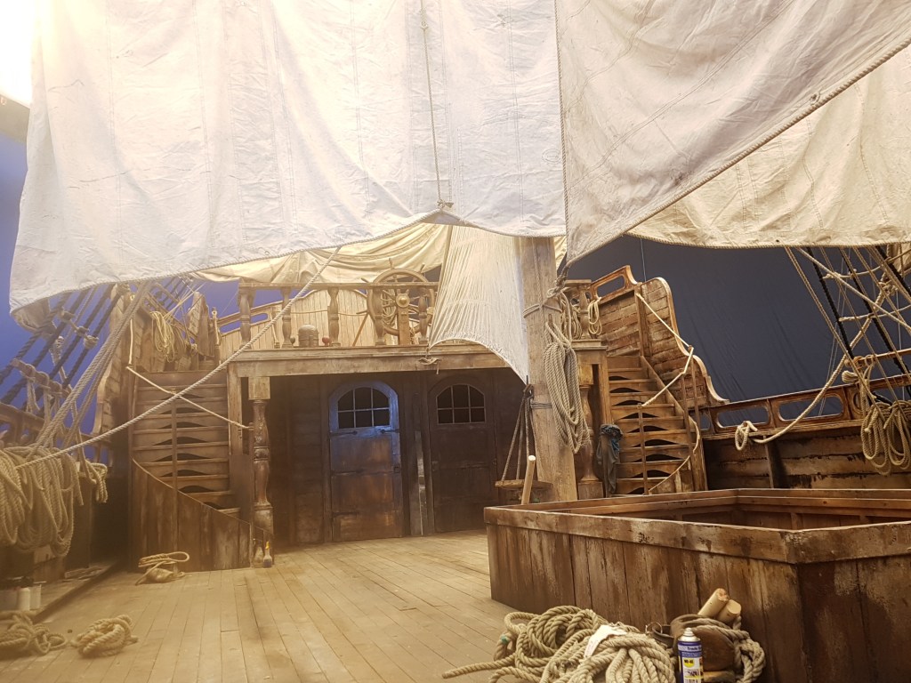 Dracula BBC-Netflix series, the Demeter ship, wood effect, 2019 2.