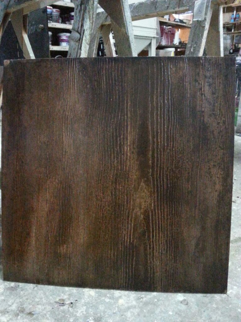 Old Oak panel with raised wood grain on MDF