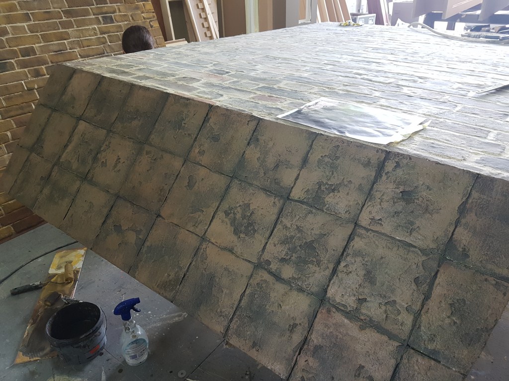 Small floor texture and painting