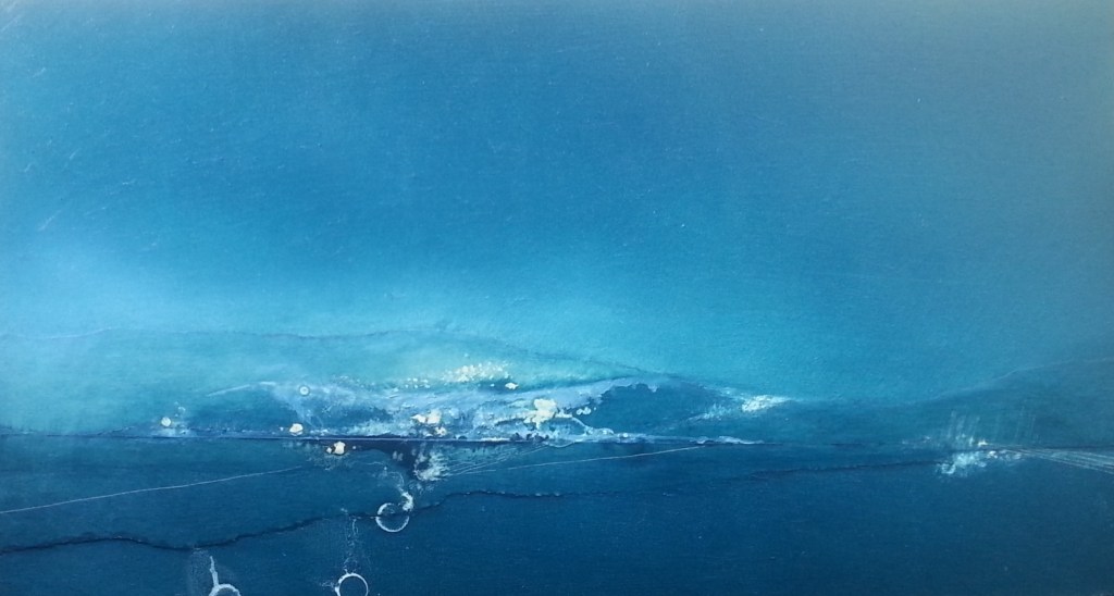 The horizon project 003, mixed tecniques on MDF