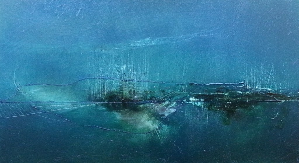 The horizon project 006, mixed tecniques on MDF