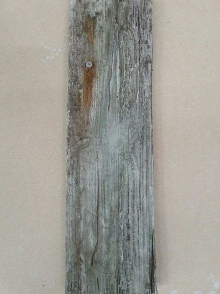 Weathered wood gate post